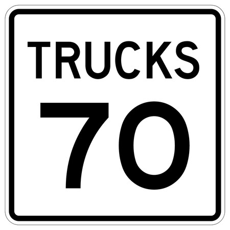 Sign Solutions Usa 24 in Height, 24 in Width, Aluminum, Square DUS08DWT2424R2-2P70